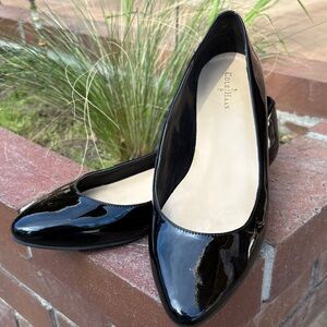 Cole Haan Classic Black Patent Pointed-Toe Flats 9